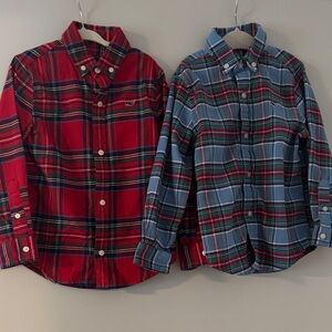 Set of 2- Vineyard Vines shirts - Red and Blue